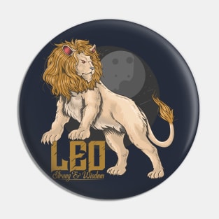 lion leo strong wisdom Pin