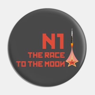 The race to the moon Pin