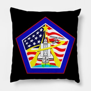 Black Panther Art - NASA Space Badge 66 Pillow