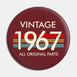 Vintage 1967 All Original Parts Pin