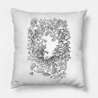 spring birdsong Pillow