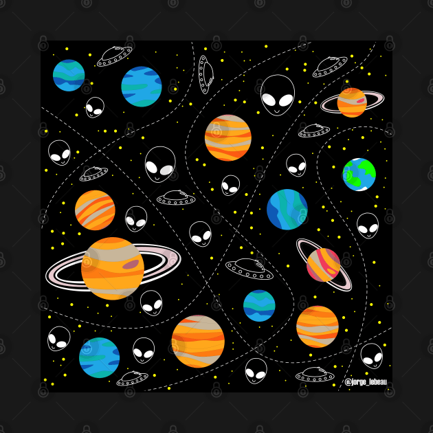 the galaxy full of planets and alien life wallpaper ecopop by jorge_lebeau