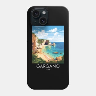 A Pop Art Travel Print of Gargano - Italy Phone Case