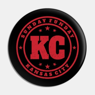 Kansas City - Sunday Funday Vintage Stamp Pin