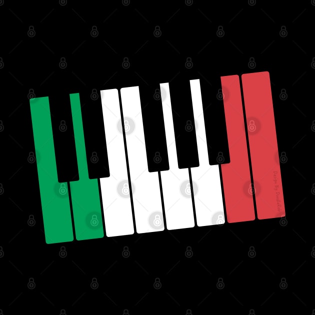 Italian Flag Piano Pianist Italy by doodlerob
