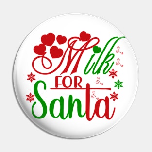 Christmas 11 - Milk for Santa Pin