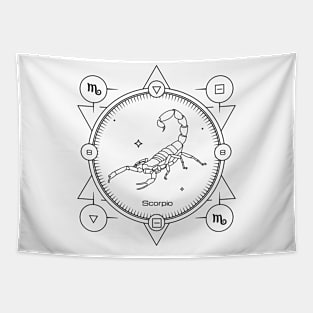 Scorpio Zodiac Design Tapestry