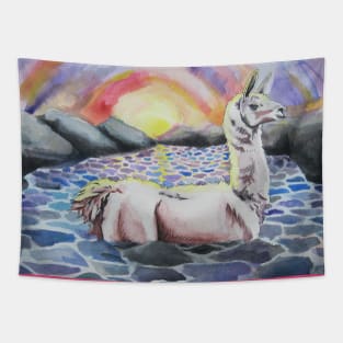 Llama Ness Monster Tapestry