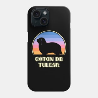 Coton de Tulear Vintage Sunset Dog Phone Case