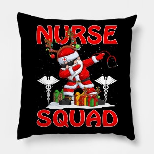 Christmas Nurse Squad Reindeer Pajama Dabing Santa Pillow