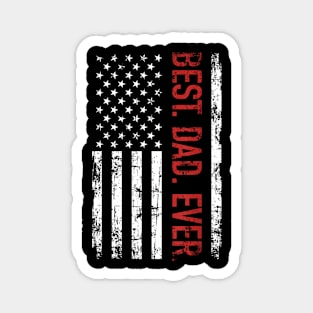 Best dad ever US american flag  for father's day Magnet