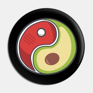 CARTOON KETO YING YANG (keto diet) Pin