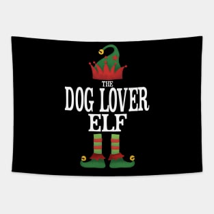 Dog Lover Elf Matching Family Group Christmas Party Pajamas Tapestry