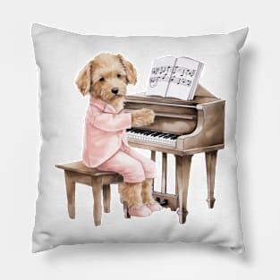 piano dog Pillow