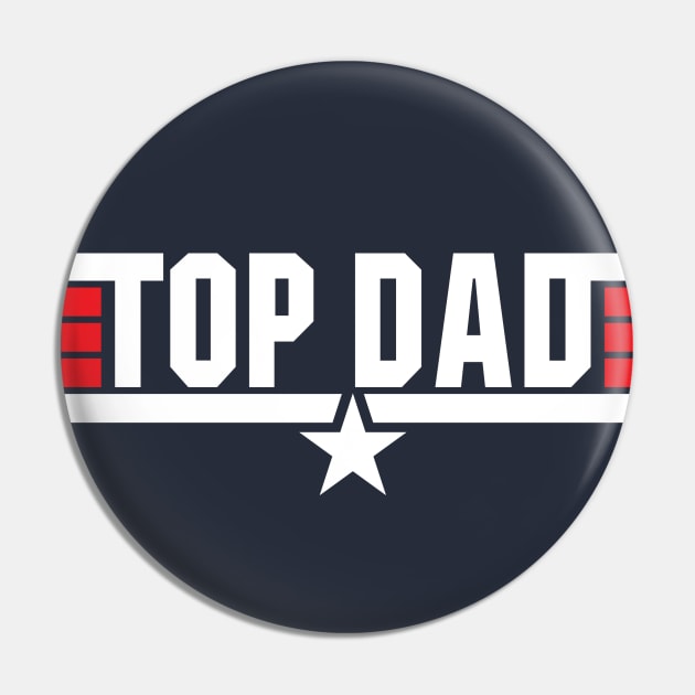 Top Dad Pin by Alema Art