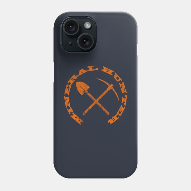 Mineral Hunter - Orange Logo Distressed Phone Case by In-Situ