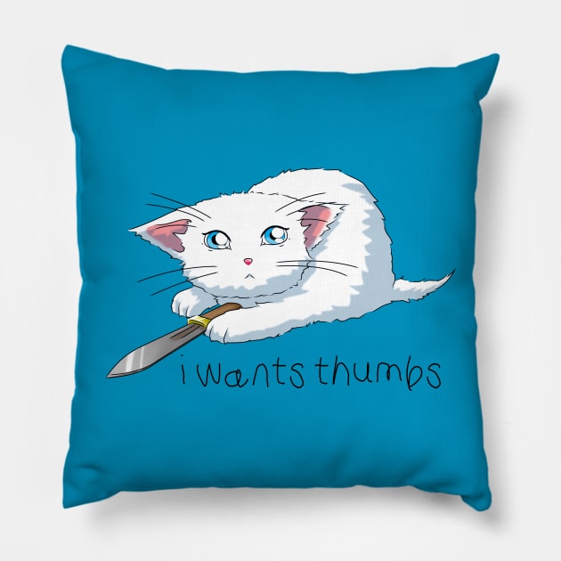 Sweet lil Kitty Pillow by JeranaDesigns