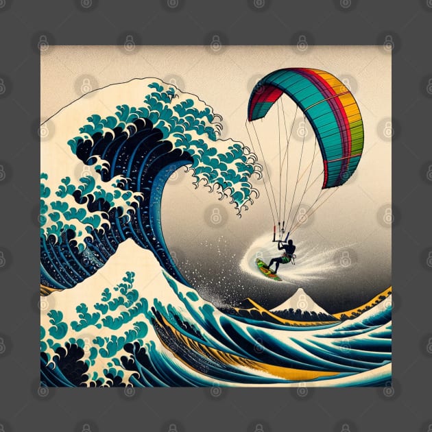 Kanagawa Kitesurfing - Wave Rider by Edd Paint Something