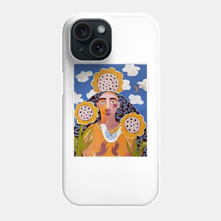 She Offers Peace to a Troubled World Phone Case