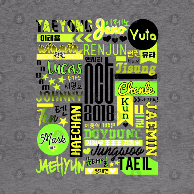 NCT 2018 Collage - Kpop - Hoodie | TeePublic