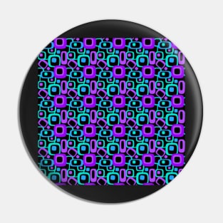 Retro '70's Purple and Teal Pin