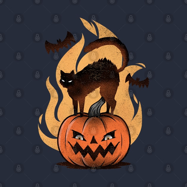 Halloween Cat On Pumpkin I Costume Trick Or Treat by az_Designs