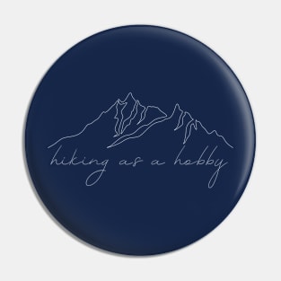 Hiking as a hobby, Minimal style Pin