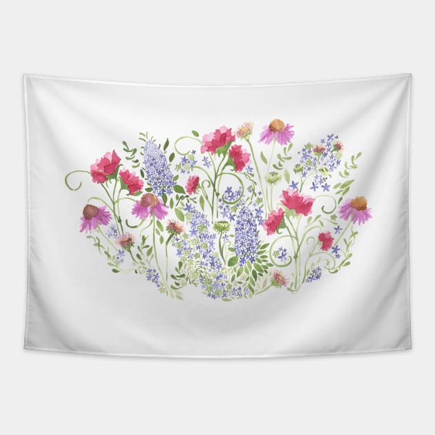 Flowering Meadow Tapestry by marlenepixley