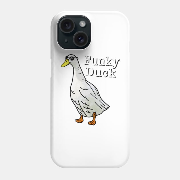 Funky Duck Phone Case by NateArtDesign