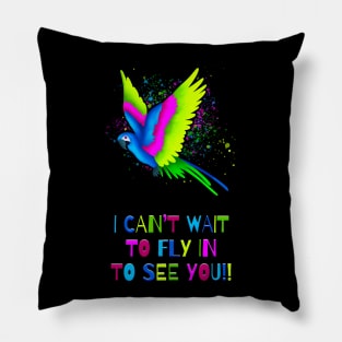 I Can't Wait To See You! Pillow