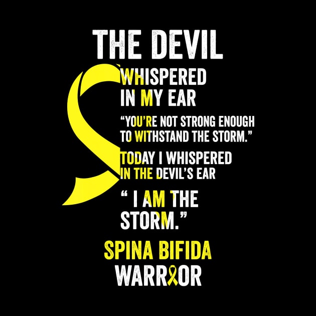 The Devil Spina Bifida Awareness Support Ribbon by klausgaiser