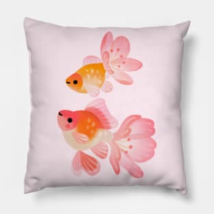 Cherry blossom goldfish 1 Pillow