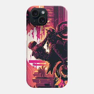 Synthwave Retrowave Vaporwave Chillwave Outrun Biker Phone Case