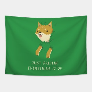 bush shiba Tapestry