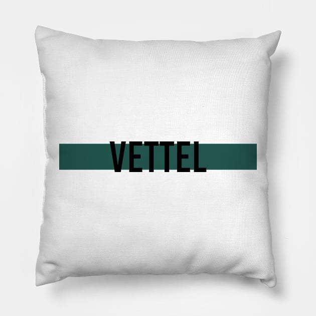 Sebastian Vettel Driver Name - 2022 Season #4 Pillow by GreazyL