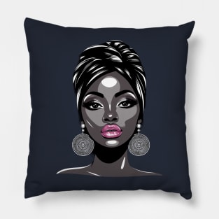Black Woman Afrocentric Pillow