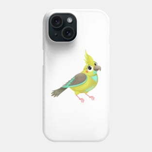 Funny parrot with cute eyes Phone Case