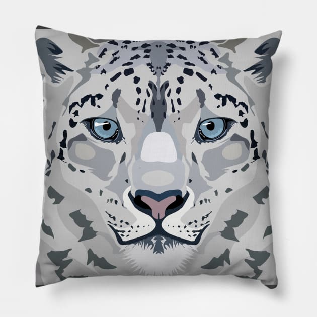 Snow Leopard Pillow by BOEC Gear