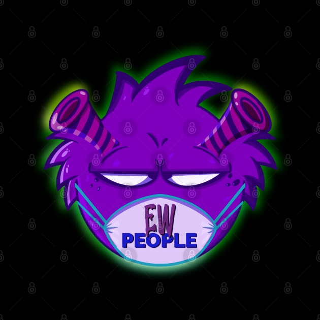 Ew People Purple Monster by Purple Canvas Studio