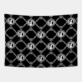 RTP Black Logo Repeat Tapestry