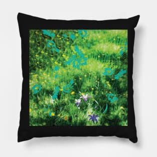 Meadow flowers field Pillow