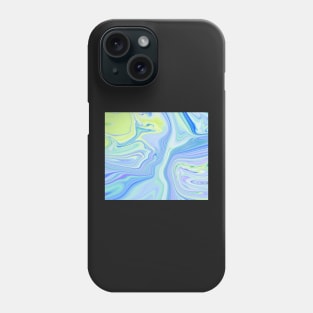 Blue Paint Holographic Phone Case