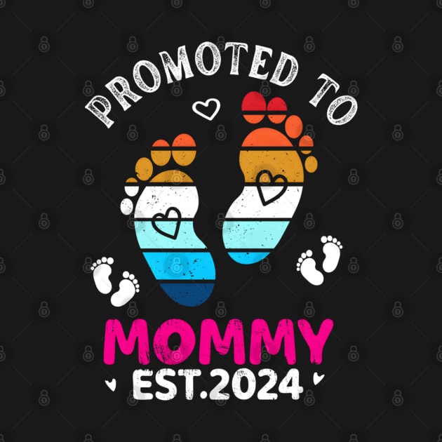 Promoted To Mommy Est. 2024 My Love Mother For New Mom by spaghettigouache