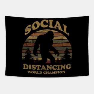 VINTAGE -  BIGFOOT SOCIAL DISTANCING Tapestry