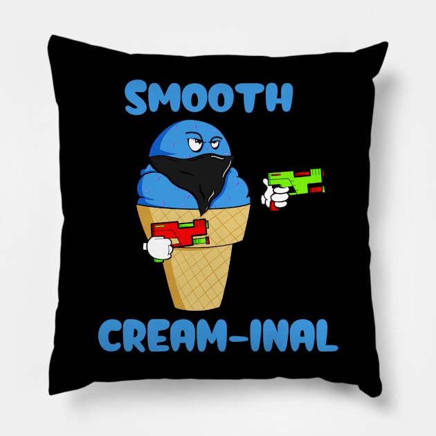 Smooth Cream-Inal Pillow by Art by Nabes