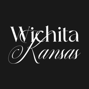 Wichita Kansas words design T-Shirt