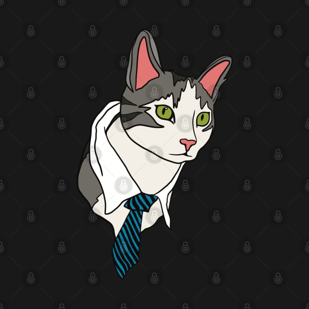 Business Cat by BecksArtStuff