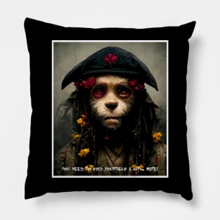 jack sparrow as monkey Pillow