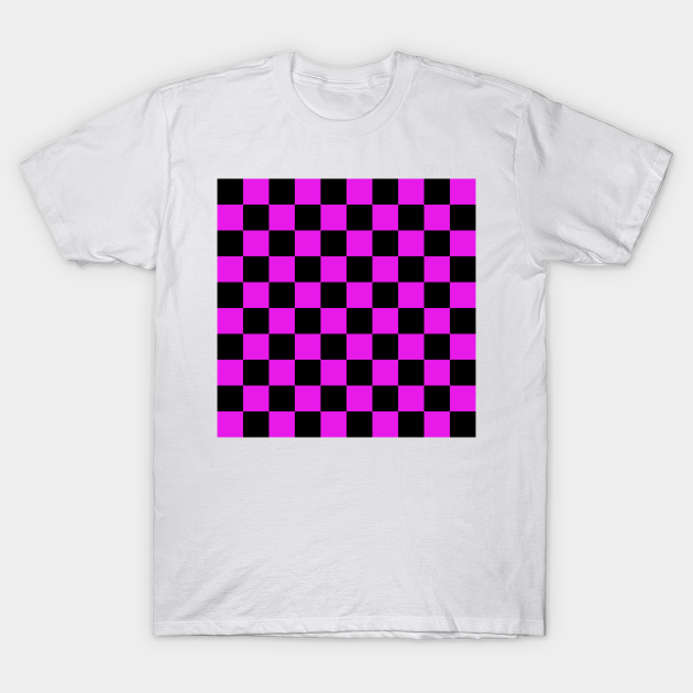 pink and black checkerboard