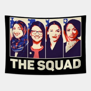 THE SQUAD AOC Ilhan Omar Tlaib Pressley Feminist Tapestry